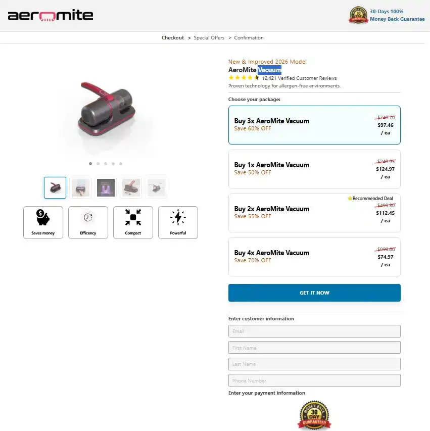 AeroMite Order Page