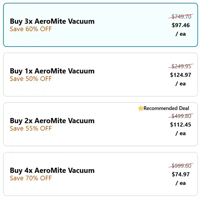 AeroMite price